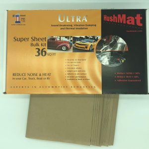 Hushmat Sound Dampening Kit, Ultrawrap ™, Multi Use Kit, Use to Reduce Heat and Noise, 1.5 Millimeter Thickness, Butyl with Aluminum Backing – 10801