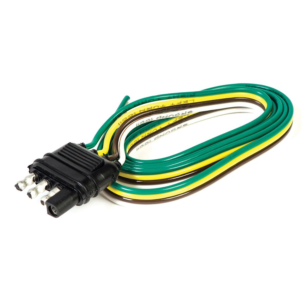 Husky Towing Trailer Wiring Connector, Trailer Side, 4-WAY Flat, 48 Inch Length – 13193