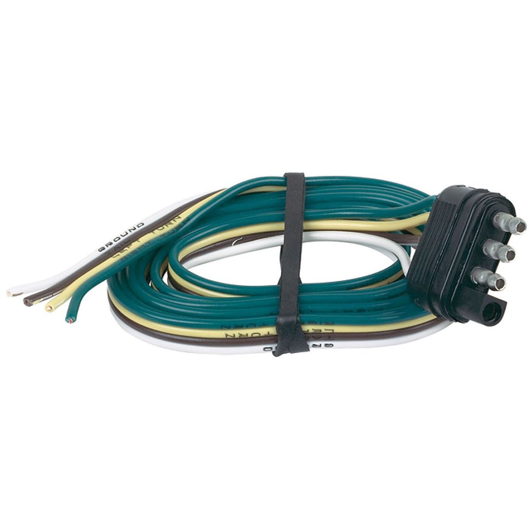Husky Towing Trailer Wiring Connector, Trailer Side, 4-WAY Flat, 48 Inch Length – 13193
