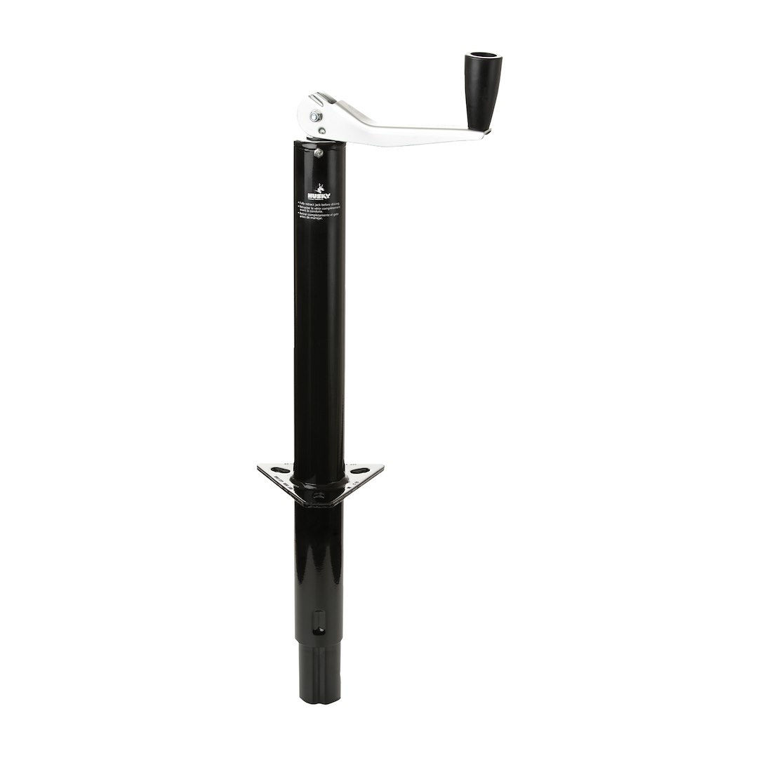 Husky Towing Trailer Tongue Jack, Manual A-Frame Top Wind, 1000 Pound Capacity, 14-7/8 Inch Travel, 22-1/4 Inch Height, 8-1/2 Inch Clearance – 30774
