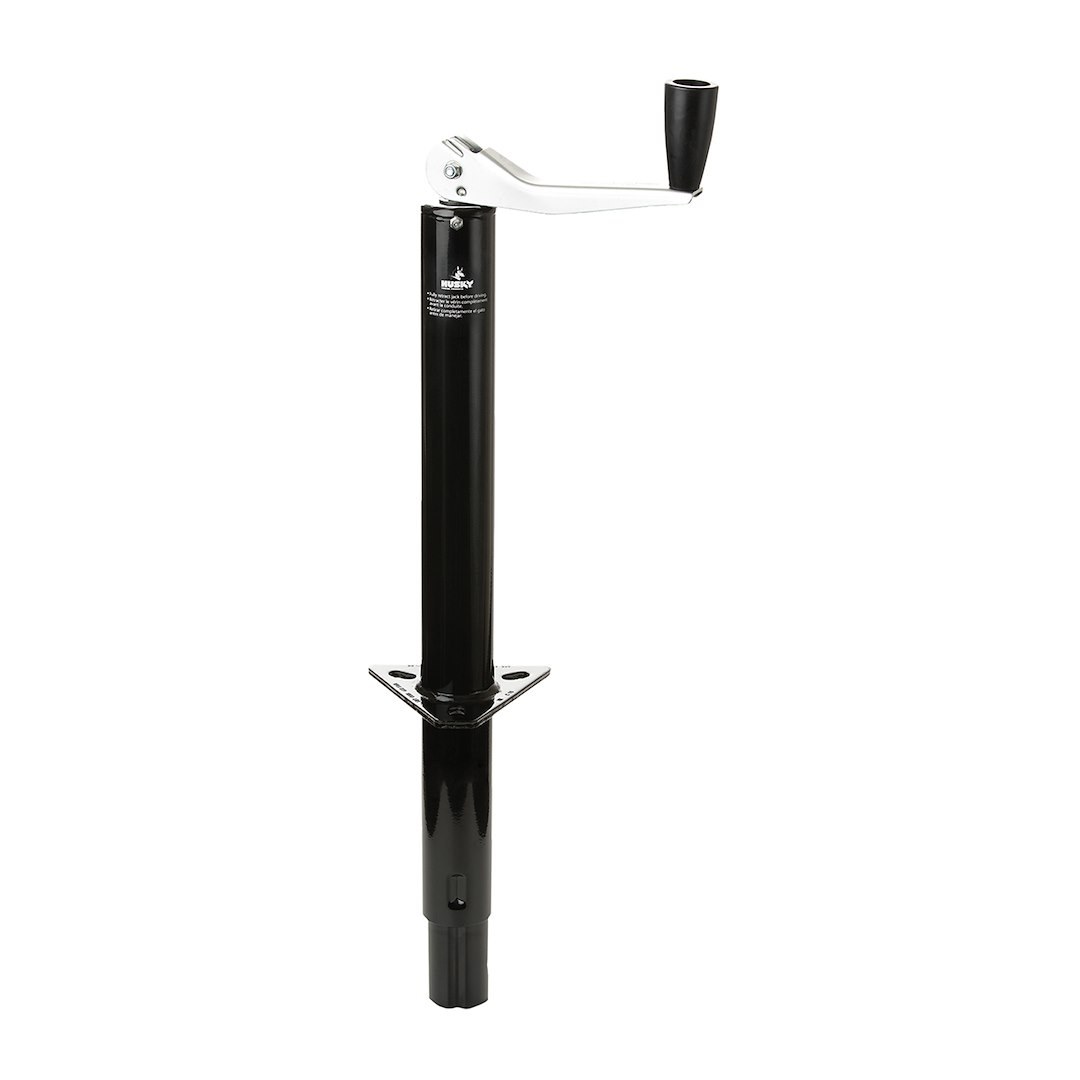 Husky Towing Trailer Tongue Jack, Manual A-Frame Top Wind, 1000 Pound Capacity, 14-7/8 Inch Travel, 22-1/4 Inch Height, 8-1/2 Inch Clearance – 30774