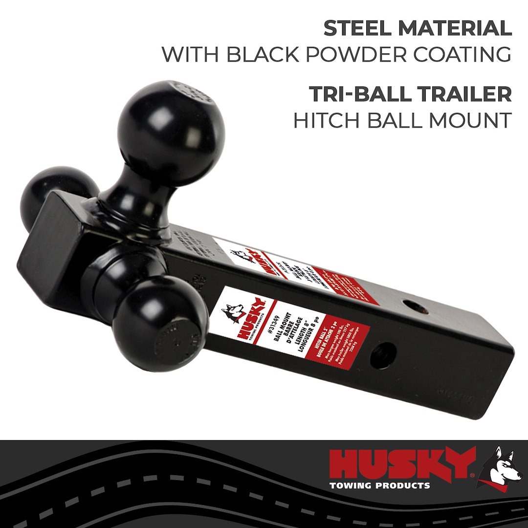 Husky Towing Trailer Hitch Ball Mount, Class III/ IV, Fits 2 Inch Receiver – 31349