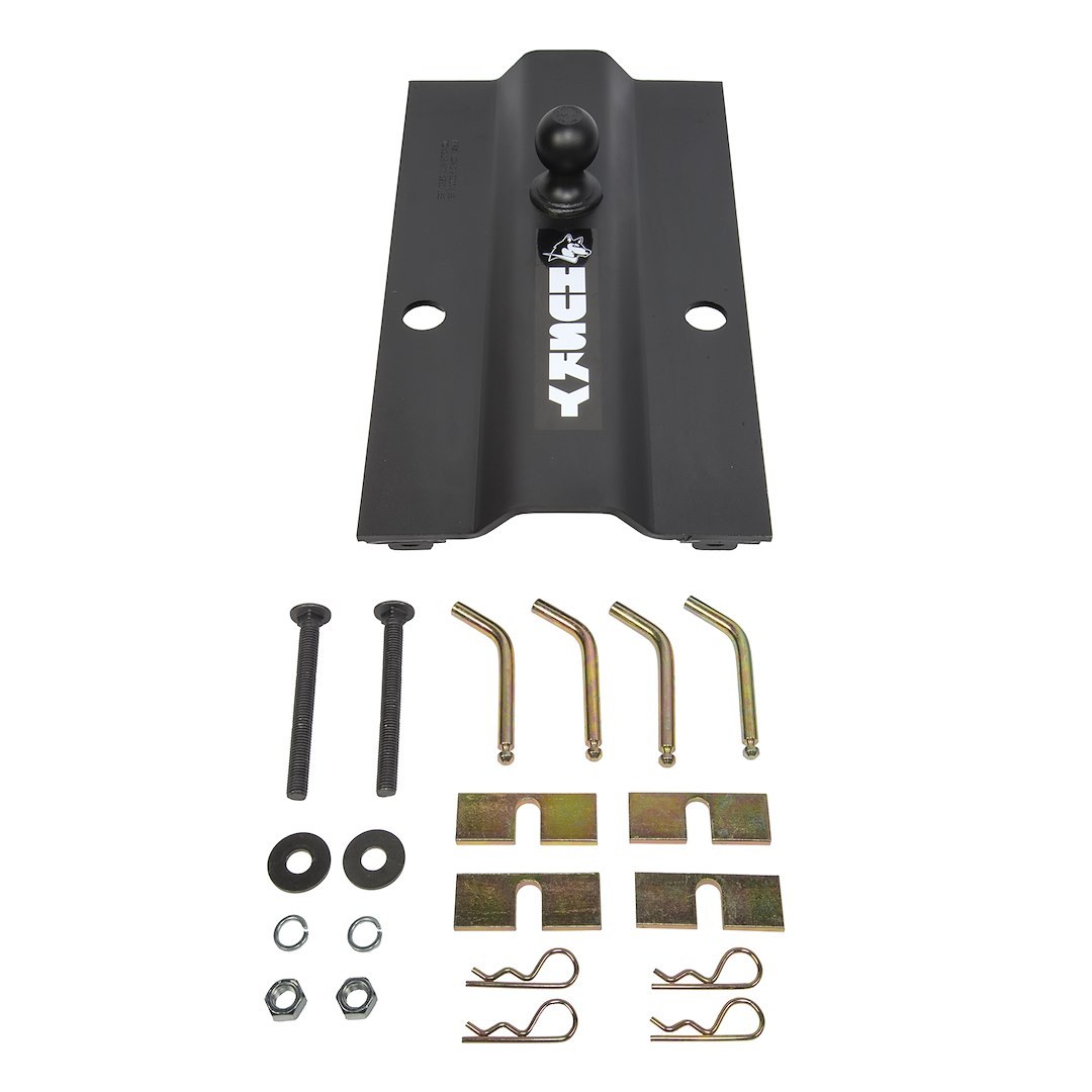 Husky Towing Gooseneck Trailer Hitch, Multi Fit, 25000 Pound Weight Carrying Capacity, IN-Bed, Fixed Offset Ball – 31368