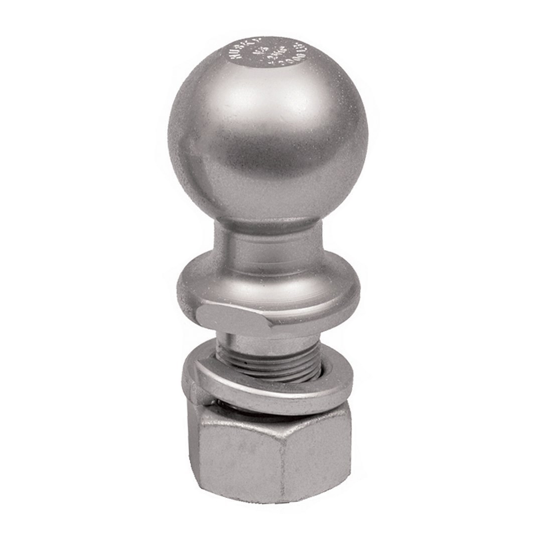 Husky Towing Trailer Hitch Ball, 2 Inch Ball, 7500 Pound Gross Towing Capacity, 1 Inch Shank Diameter, 2-7/8 Inch Shank Length, Chrome, Steel – 32914