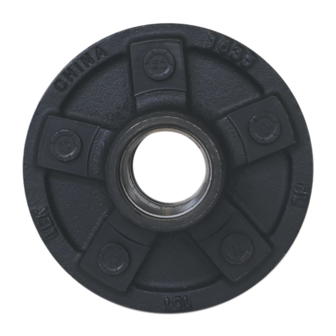 Husky Towing Trailer Brake Hub Assembly, Idler Hub, 2000 Pound Capacity, 5 X 4-1/2 Inch Bolt Pattern, Black Push-IN Studs – 33082