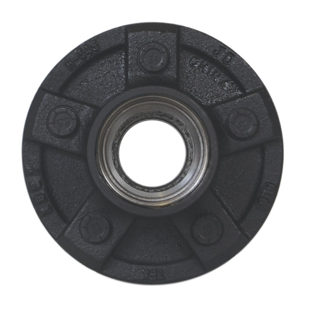 Husky Towing Trailer Brake Hub Assembly, Idler Hub, 3500 Pound Capacity, 5 X 4-1/2 Inch Bolt Pattern, Black Push-IN Studs, Single – 33083