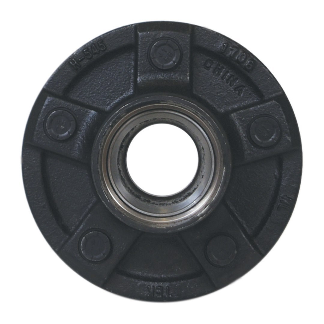 Husky Towing Trailer Brake Hub Assembly, Idler Hub, 3500 Pound Capacity, 5 X 4-3/4 Inch Bolt Pattern, Black Push-IN Studs – 33084
