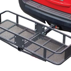 Husky Towing Trailer Hitch Cargo Carrier, Mounts IN 2 Inch Receiver, 500 Pound Capacity, 60 Inch X 20 Inch X 6 Inch, Mesh, Folding – 81149