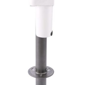 Husky Towing Trailer Tongue Jack, Brute, Electric, 4500 Pound Capacity, 18 Inch Travel, With 6 Inch Drop Down Leg, 3 Standard Leds – 88141