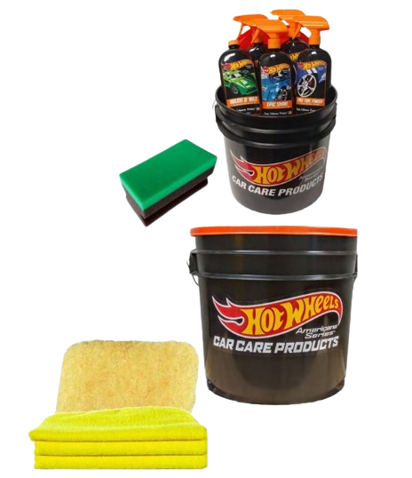 Hot Wheels Car Detailing Kit, Americana Series ™, Special Edition Gold Label Bucket – HWCBUKIT