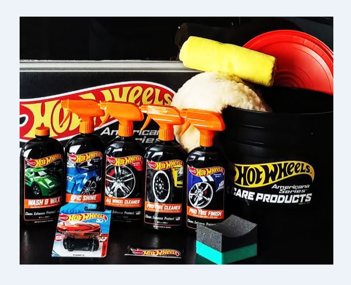 Hot Wheels Car Detailing Kit, Americana Series ™, Special Edition Gold Label Bucket – HWCBUKIT
