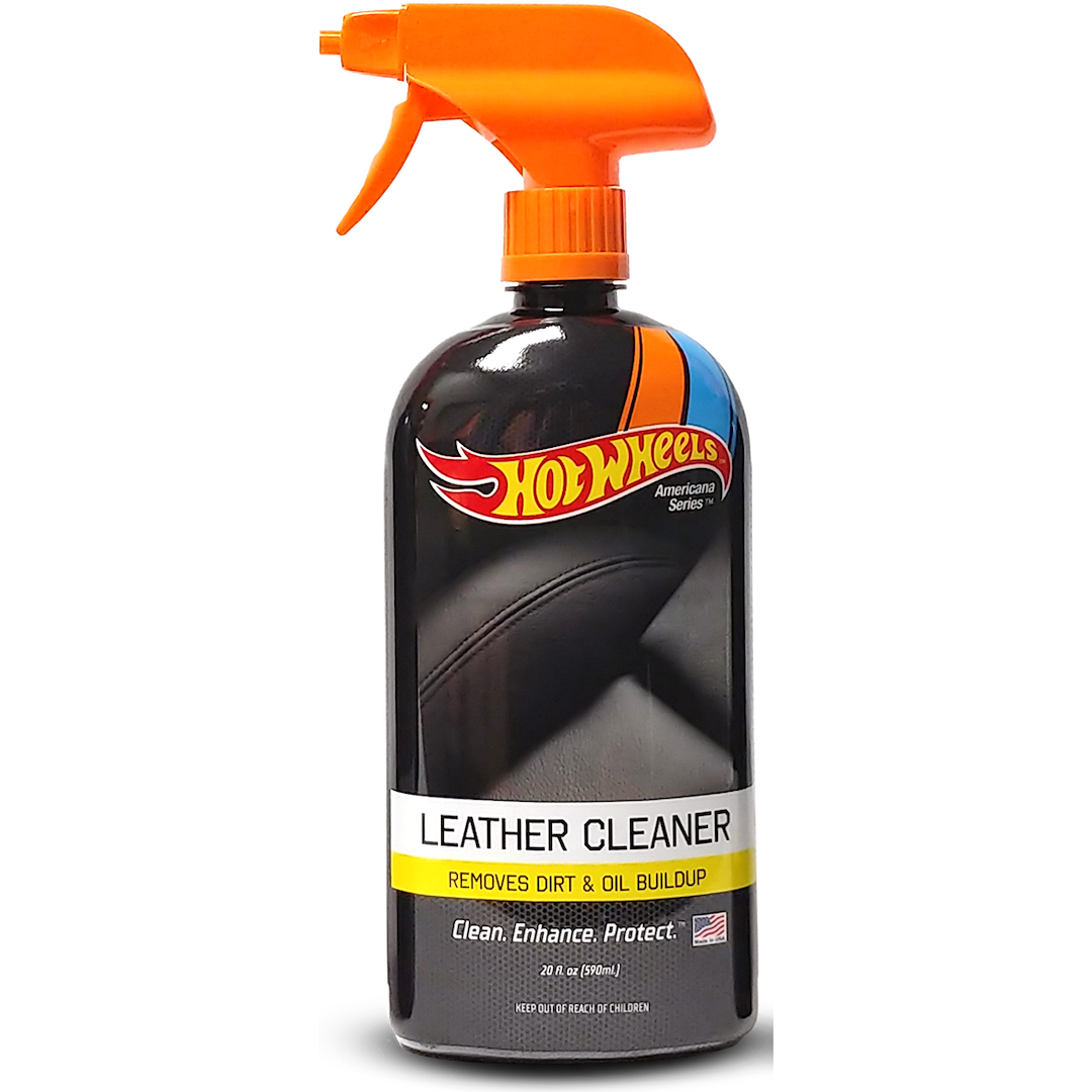 Hot Wheels Leather Conditioner, Americana Series ™, Used to Clean Dirt and Oil Build Up with a Pleasant Leather Fragrance, 20 Ounce Bottle – HWLC-20