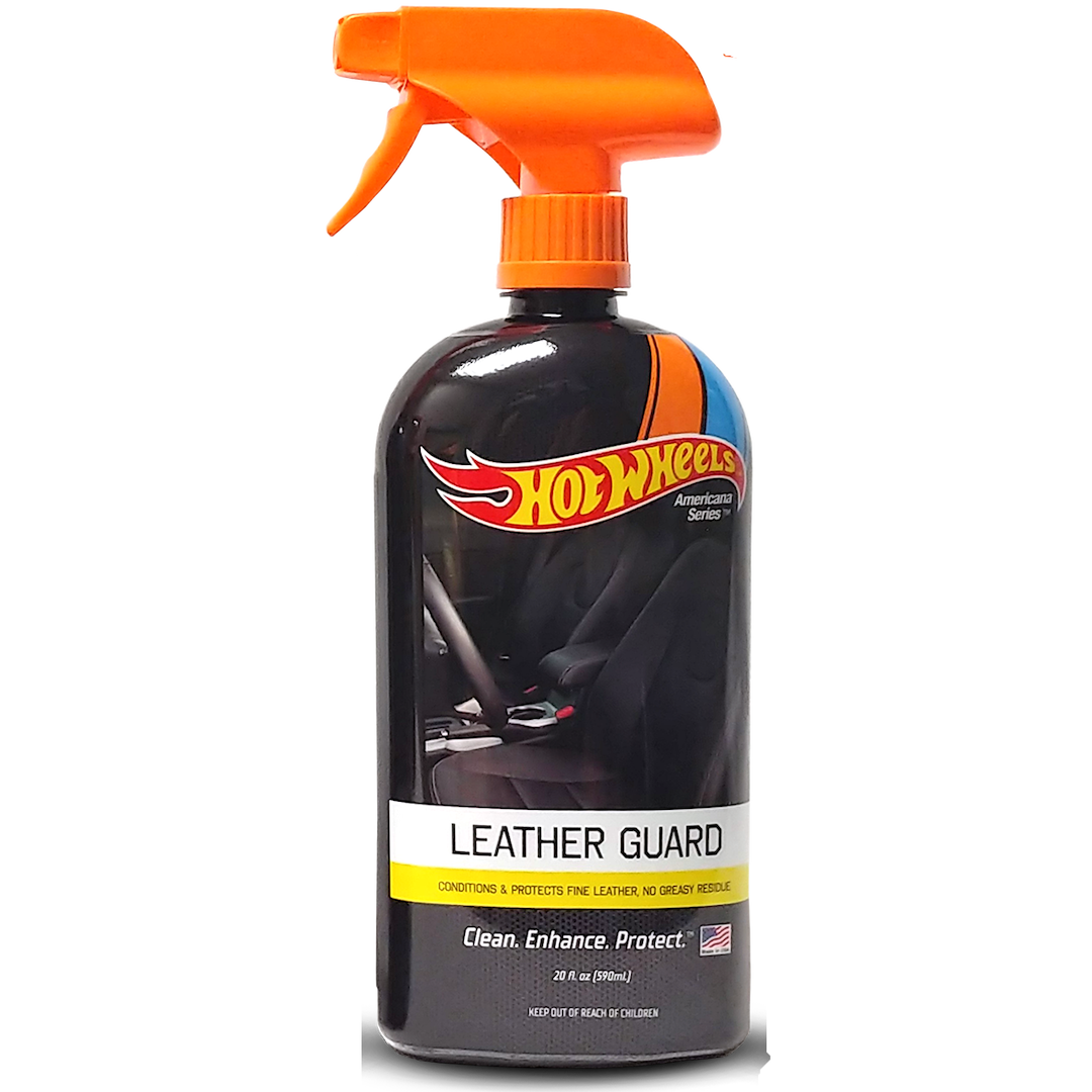 Hot Wheels Leather Conditioner, Americana Series ™, For Restoring and Conserving Fine Leather Interiors/ UV Resistant, 20 Ounce Bottle – HWLG-20