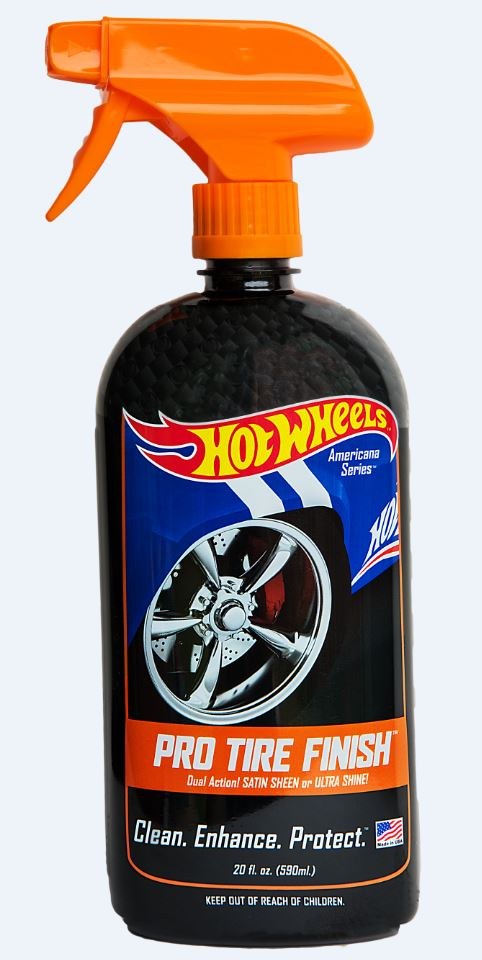 Hot Wheels Tire Dressing, Americana Series ™, Use to Give Crisp/ Dark/ Long Lasting Finish, 20 Ounce Spray Bottle – HWTF-20