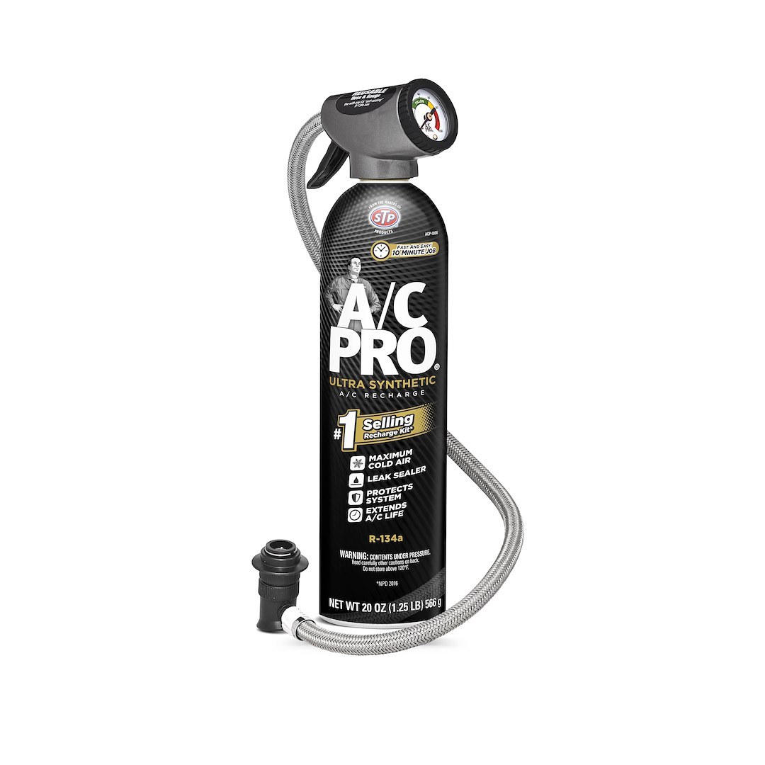 Interdynamic Air Conditioner Charging Kit, A/C Pro ®, R-134A Ultra Synthetic Refrigerant, 20 Ounce Can – ACP100-WS6