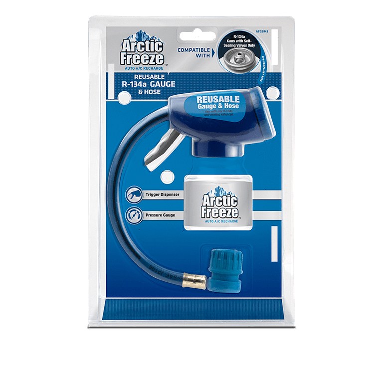 Interdynamic Air Conditioner Charging Hose Kit, Arctic Freeze ™, Compatible with Self-Sealing R-134A Refrigerant Cans, Trigger Design – AFGBM3-6