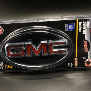 Int Trim Tfp Trailer Hitch Cover, Fits 1-1/4 Inch/ 2 Inch Receiver, Red LED Gmc Logo, Chrome – 35558LHC