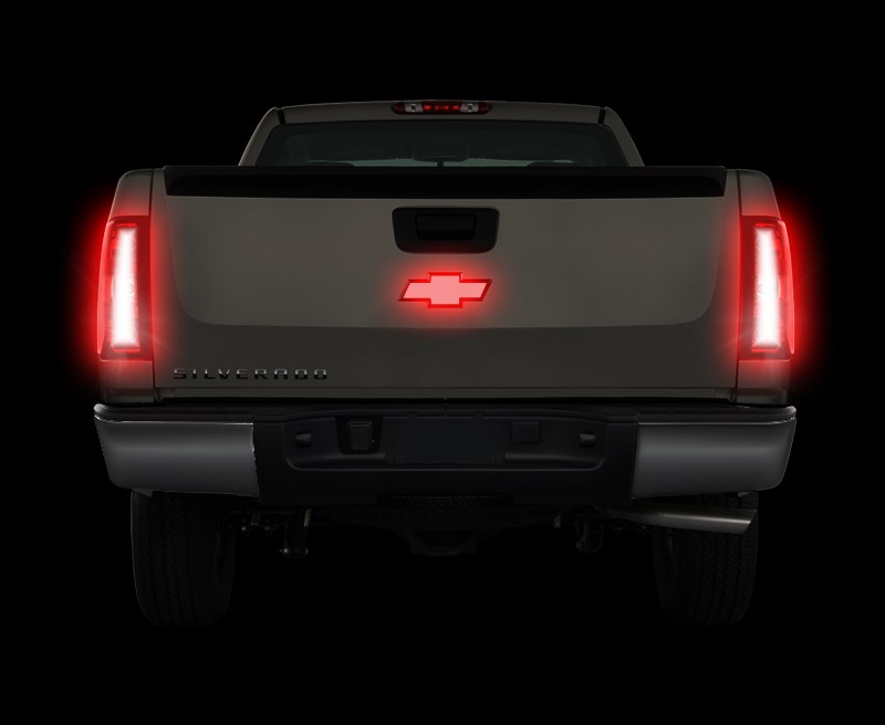 Int Trim Tfp Trailer Hitch Cover, Fits 1-1/4 Inch/ 2 Inch Receiver, Red LED Chevrolet Logo, Chrome – 39038LHC