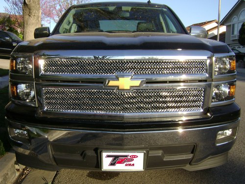 Int Trim Tfp Grille Insert, Overlay, 2 Piece, Chrome Plated, ABS Plastic – 68076GI