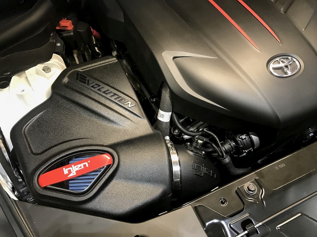 Injen Cold Air Intake, Evolution Series, Black Polyethylene Tube, Supernano-Web Blue Filter, With Air Box – EVO2300