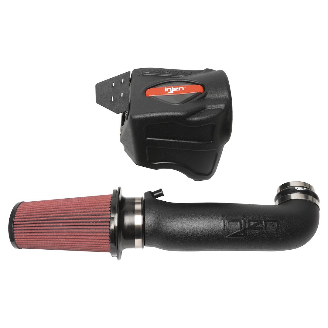 Injen Cold Air Intake, Evolution Series, Black Polyethylene Tube, Oiled Cotton Gauze Filter X-1108-BR, With Air Box – EVO5009C