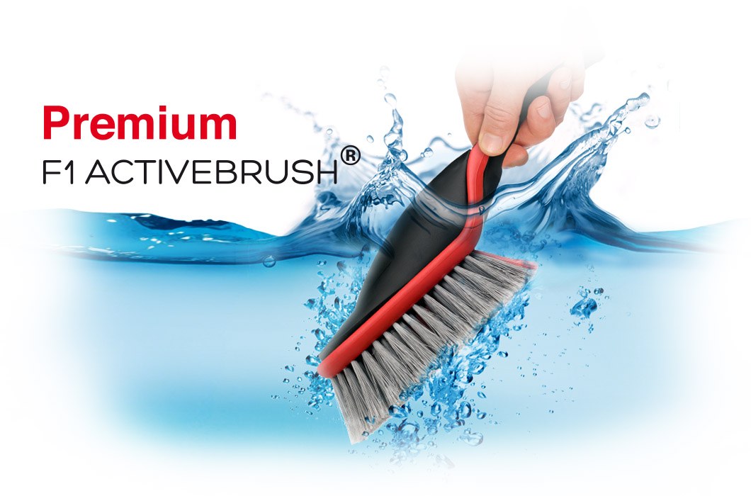 Innogoods Car Wash Brush, F1 Activebrush ™, 7.1 Inch X 3.9 Inch Brush Head, No Hose Connection, Soft Bristle – PAB-F1