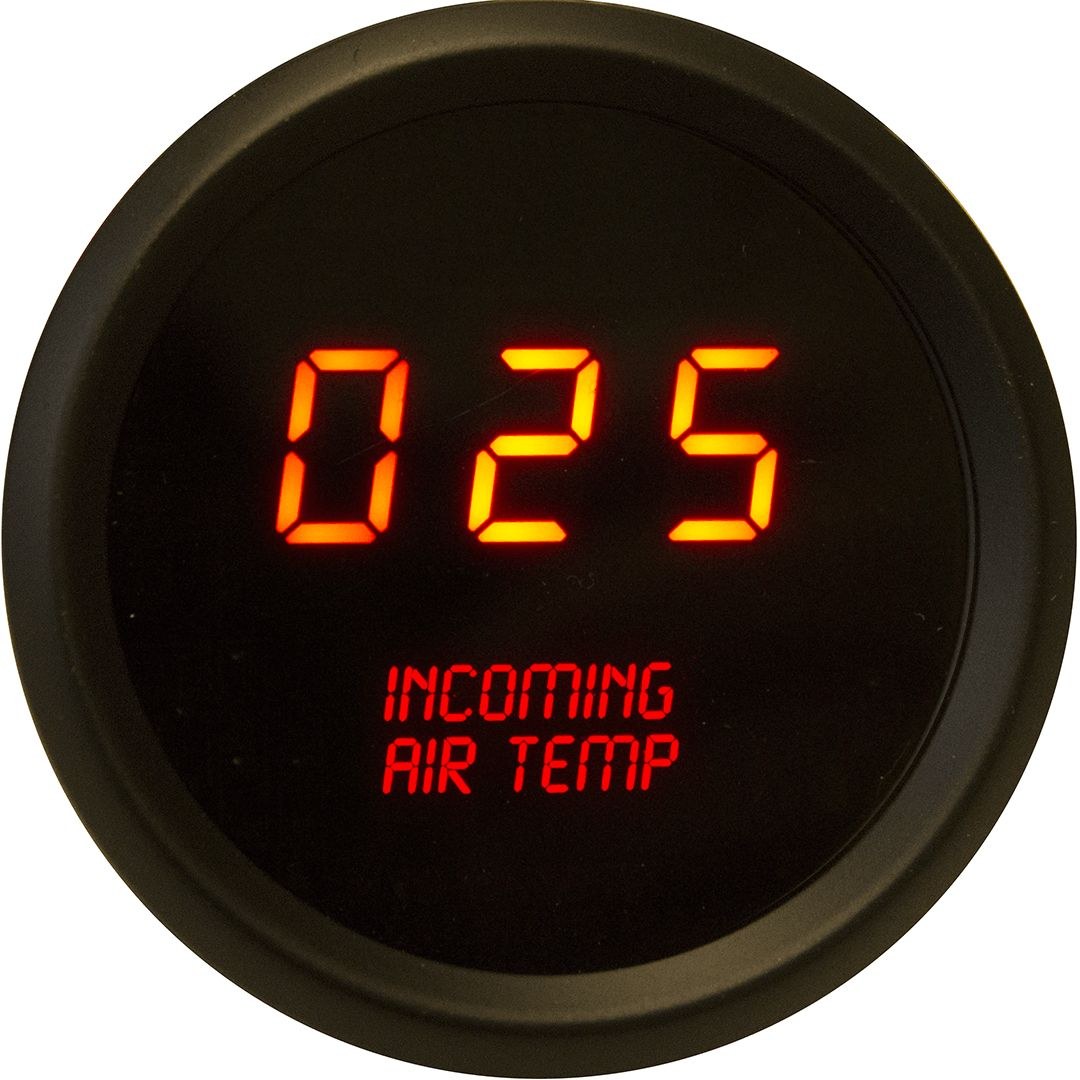 Intellitronx Gauge Intake Air Temperature, For Incoming Air Temperature, 2-1/16 Inch, Digital Display with Red LED, 0-250 Degrees Fahrenheit – M9121R