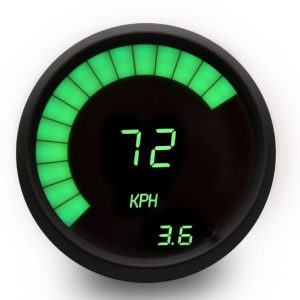 Intellitronx Speedometer, Aftermarket Replacement, 3-1/8 Inch, Digital, Sweep and Numeric Display, Kph, Programmable with Peak Recall – M9250GM