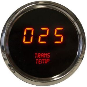 Intellitronx Gauge Auto Trans Temperature, 2-1/16 Inch, Digital, 10 to 176 Degrees C, Black Face/ Chrome Bezel, Red LED Display – MS9107RM