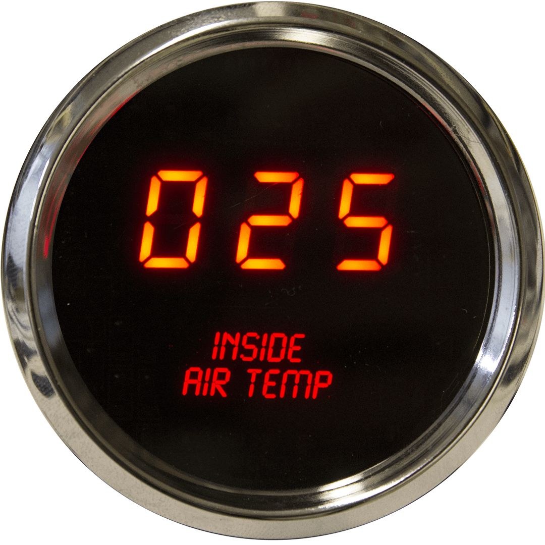 Intellitronx Gauge Intake Air Temperature, For Interior Temperature, 2-1/16 Inch, Digital Display with Red LED, 0-250 Degrees Fahrenheit – MS9122R