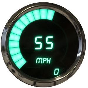Intellitronx Speedometer, Aftermarket Replacement, 3-3/8 Inch, Digital, Sweep and Numeric Display, Kph, Programmable with Peak Recall – MS9222GM