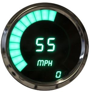 Intellitronx Speedometer, Aftermarket Replacement, 3-3/8 Inch, Digital, Sweep and Numeric Display, Kph, Programmable with Peak Recall – MS9222GM