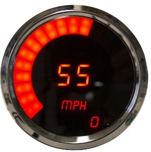 Intellitronx Speedometer, Aftermarket Replacement, 3-3/8 Inch, Digital, Sweep and Numeric Display, Kph, Programmable with Peak Recall – MS9222RM