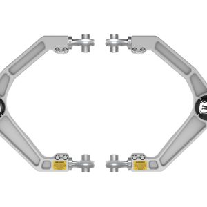 ICON Vehicle Dynamics Control Arm, Delta Joint, Boxed, Adjustable, Silver, Billet Aluminum, Non Greaseable, Set of 2 – 218561DJ