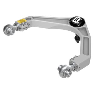 ICON Vehicle Dynamics Control Arm, Delta Joint, Boxed, Adjustable, Silver, Billet Aluminum, Non Greaseable, Set of 2 – 218561DJ