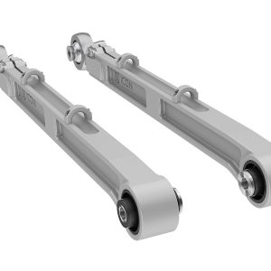 ICON Vehicle Dynamics Control Arm, Boxed, Adjustable, Silver, Billet, Greaseable, Set of 2 – 44000