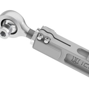 ICON Vehicle Dynamics Control Arm, Boxed, Adjustable, Silver, Billet, Greaseable, Set of 2 – 44000