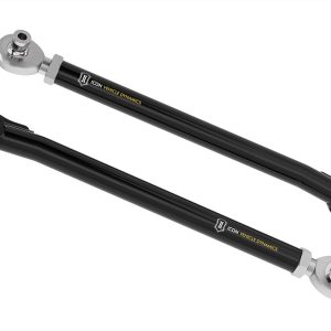 ICON Vehicle Dynamics Control Arm, Tubular, Adjustable, Black, Steel, Greaseable, Set of 2 – 44000T