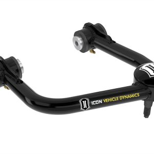 ICON Vehicle Dynamics Control Arm, Tubular, Non Adjustable, Black, Steel, Greaseable, Set of 2 – 48400DJ