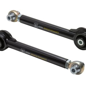 ICON Vehicle Dynamics Control Arm, Tubular, Adjustable, Black, Steel, Greaseable, Set of 2 – 54100T