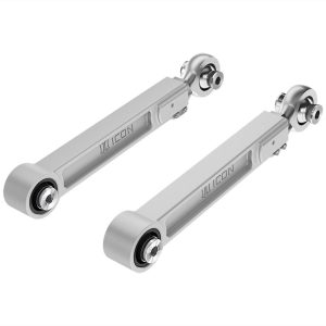 ICON Vehicle Dynamics Control Arm, Delta Joint, Boxed, Non Adjustable, Silver, Billet Aluminum, Non Greaseable, Set of 2 – 54102