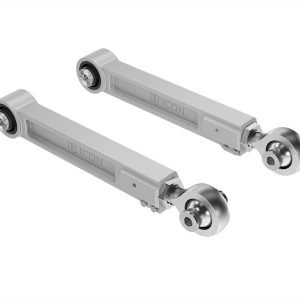 ICON Vehicle Dynamics Control Arm, Delta Joint, Boxed, Non Adjustable, Silver, Billet Aluminum, Non Greaseable, Set of 2 – 54102