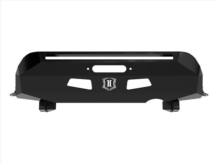 ICON Vehicle Dynamics Bumper, Impact, One Piece Design, Mounting Hardware Included, Without Grille Guard, With Internal Winch Mount – 56220