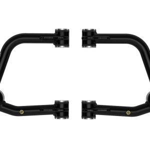 ICON Vehicle Dynamics Control Arm, Delta Joint, Tubular, Non Adjustable, Black, Steel, Greaseable, Set of 2 – 58461DJ