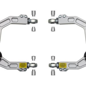 ICON Vehicle Dynamics Control Arm, Delta Joint, Boxed, Adjustable, Silver, Billet, Greaseable, Set of 2 – 58551DJ
