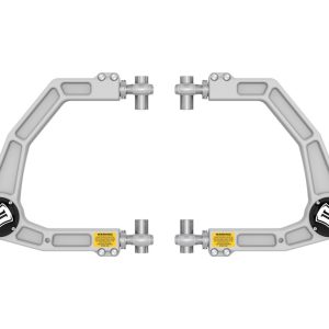 ICON Vehicle Dynamics Control Arm, Delta Joint, Boxed, Adjustable, Silver, Billet, Greaseable, Set of 2 – 58552DJ