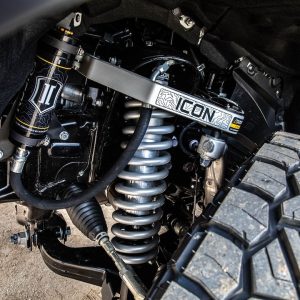 ICON Vehicle Dynamics Control Arm, Delta Joint, Boxed, Adjustable, Silver, Billet, Greaseable, Set of 2 – 58552DJ