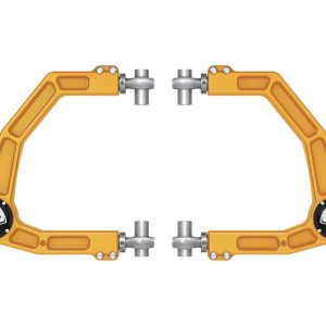 ICON Vehicle Dynamics Control Arm, Delta Joint, Boxed, Adjustable, Gold, Billet, Greaseable, Set of 2 – 58552GDJ
