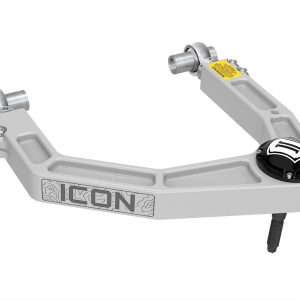 ICON Vehicle Dynamics Control Arm, Delta Joint, Boxed, Non Adjustable, Silver, Billet Aluminum, Non Greaseable, Set of 2 – 58561DJ