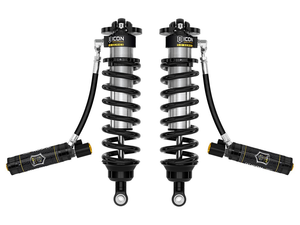 ICON Vehicle Dynamics Coil Over Shock Absorber, 3.0 Performance, Electronic Adjustable Valving, 1-1/4 to 3-1/2 Inch Lift, Pigtail Spring – 58775E